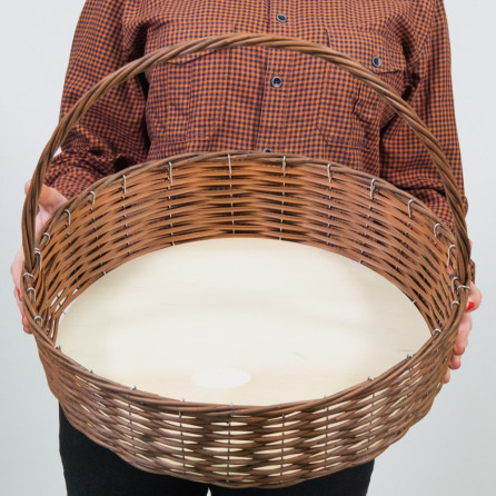 Плетёная корзина "Подарочная Д45 шоколадная" Плетёная корзина "Подарочная Д45 шоколадная"