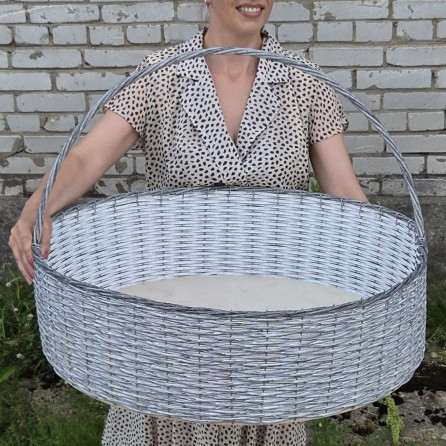 Плетёная корзина "Гигант Д70 берёзка" Плетёная корзина "Гигант Д70 берёзка"