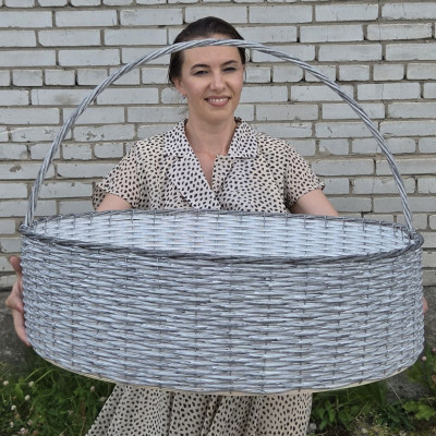 Плетёная корзина "Гигант Д70 берёзка"