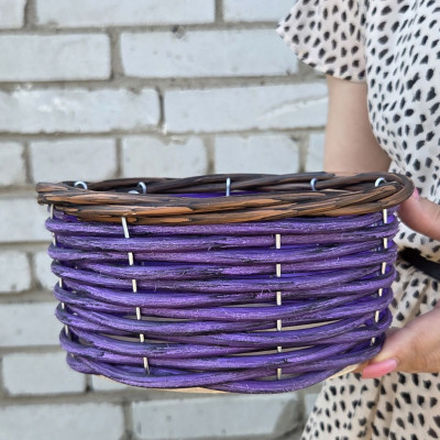 10 штук. Плетёная корзинка Д18 "Маленькая слива"