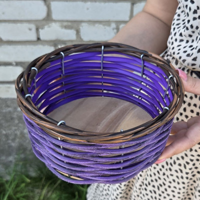 10 штук. Плетёная корзинка Д18 "Маленькая слива"