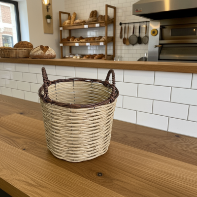 Плетёное ведёрко д25 с ручками